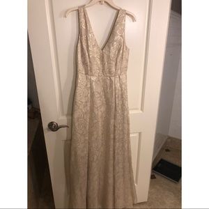 Elegant and subtly floral gown